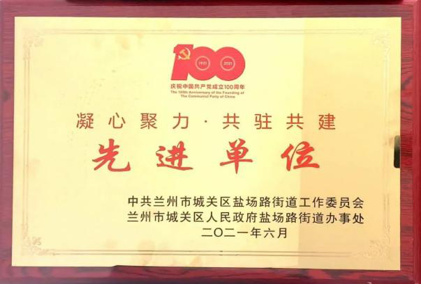 妄想设计院第一党支部荣获“凝心聚力·共驻共建”先进单位声誉称呼